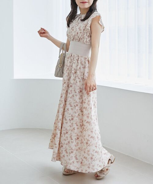 MAJESTIC LEGON(マジェスティックレゴン)の「ノースリフリルコルセットワンピース(ワンピース・レディース・グレー系その他/ブルー系その他4/ベージュ系その他2・MEDIUM/SMALL/X-SMALL)」の6枚目の写真