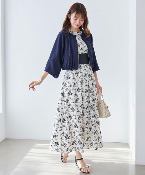 MAJESTIC LEGON(マジェスティックレゴン)の「ノースリフリルコルセットワンピース(ワンピース・レディース・グレー系その他/ブルー系その他4/ベージュ系その他2・MEDIUM/SMALL/X-SMALL)」の9枚目の写真