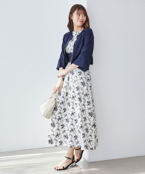 MAJESTIC LEGON(マジェスティックレゴン)の「ノースリフリルコルセットワンピース(ワンピース・レディース・グレー系その他/ブルー系その他4/ベージュ系その他2・MEDIUM/SMALL/X-SMALL)」の10枚目の写真