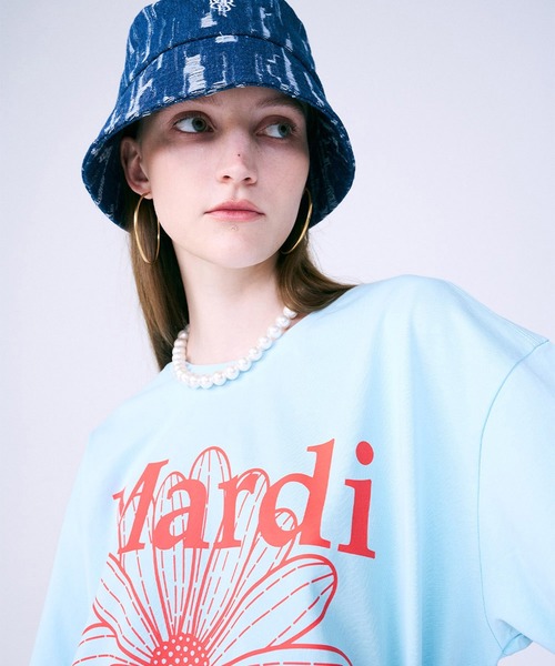Mardi Mercredi(マルディメクルディ)の「TSHIRT FLOWERMARDI / Tシャツ フラワーマルディ(Tシャツ/カットソー・レディース・ブラック×イエロー/ホワイト系その他/ホワイト×グリーン/スカイブルー系1・FREE)」の21枚目の写真