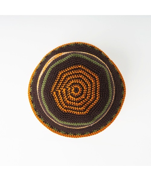 MAISON mou(メゾンムー)の「【SUBLIME/サブライム】FINE HANDKNIT HAT ハンドニット ハットSB241-0422(ハット・レディース・ブラウン/オフホワイト/ネイビー・FREE)」の13枚目の写真