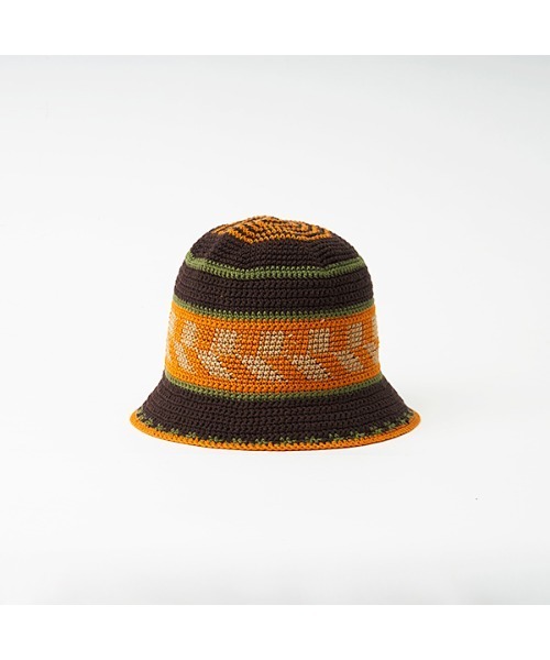 MAISON mou(メゾンムー)の「【SUBLIME/サブライム】FINE HANDKNIT HAT ハンドニット ハットSB241-0422(ハット・レディース・ブラウン/オフホワイト/ネイビー・FREE)」の14枚目の写真