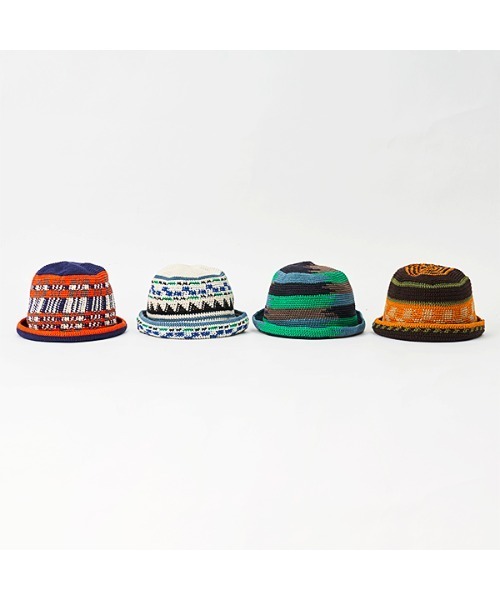 MAISON mou(メゾンムー)の「【SUBLIME/サブライム】FINE HANDKNIT HAT ハンドニット ハットSB241-0422(ハット・レディース・ブラウン/オフホワイト/ネイビー・FREE)」の9枚目の写真