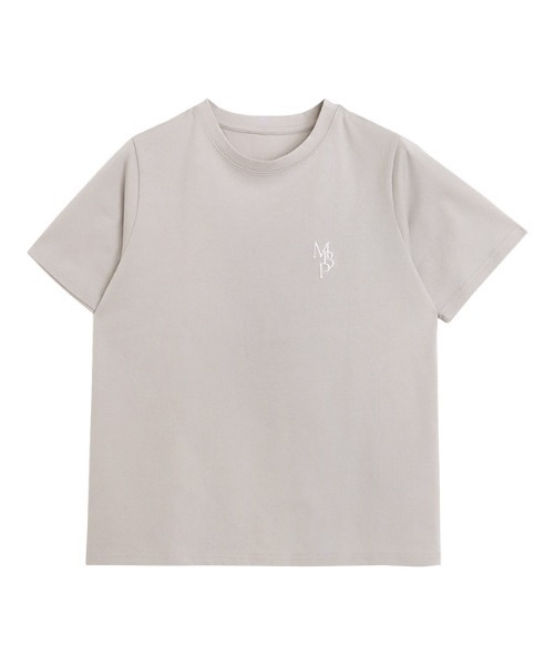 Pierrot(ピエロ)の「【イージーケア】刺繍ロゴTシャツ(Tシャツ/カットソー・レディース・グレー系その他/オフホワイト/ネイビー・L/M)」の12枚目の写真