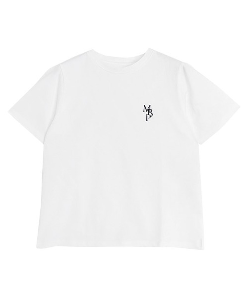 Pierrot(ピエロ)の「【イージーケア】刺繍ロゴTシャツ(Tシャツ/カットソー・レディース・グレー系その他/オフホワイト/ネイビー・L/M)」の17枚目の写真