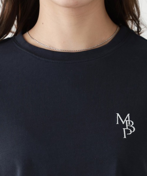 Pierrot(ピエロ)の「【イージーケア】刺繍ロゴTシャツ(Tシャツ/カットソー・レディース・グレー系その他/オフホワイト/ネイビー・L/M)」の13枚目の写真