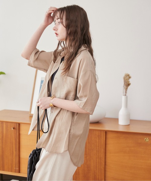 専用　今期　plage オーガンジーシアーシャツ ◇ オーガンジーシアーシャツ|allureville OFFICIAL SITE / ONLINE