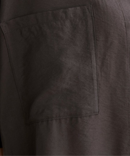 ANGIE（アンジー）の「半袖 シアー シャツ（シャツ/ブラウス・レディース・ライトグレー/ベージュ/スミクロ/オフホワイト・FREE）」の20枚目の写真