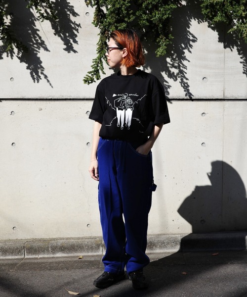 and wander（アンドワンダー）の「and wander/アンドワンダー  Yu Nagaba printed T  5744184185（Tシャツ/カットソー・メンズ・ブラック/ホワイト・L/M/S/XL）」の5枚目の写真