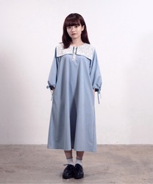 INTER FACTORY（インターファクトリー）の「レースセーラー襟のリボンワンピース　made in INTER FACTORY（ワンピース）」