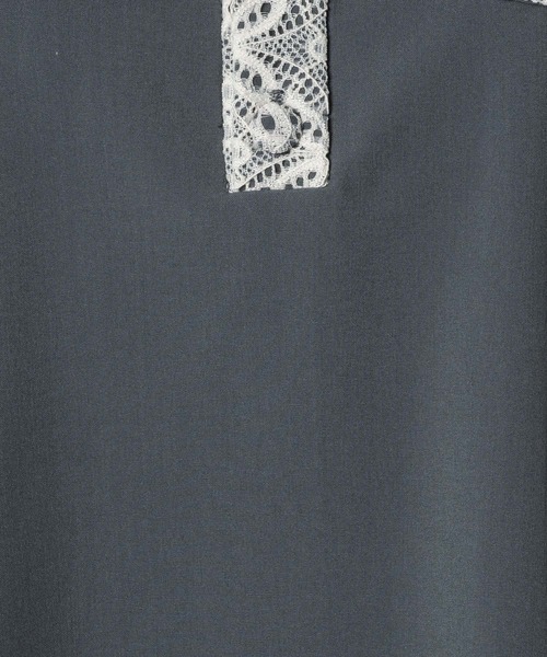 INTER FACTORY（インターファクトリー）の「レースセーラー襟のリボンワンピース　made in INTER FACTORY（ワンピース・レディース・ホワイト/グレイッシュブルー/ライトブルー・FREE）」の14枚目の写真