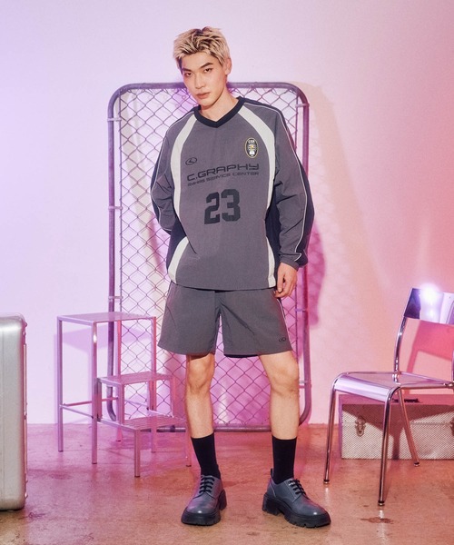 ★codegraphy★ COOL Synthetic Fiber Color Block Sports Short MUSINSA公式 | Codegraphy Synthetic Fiber Color Block Sports
