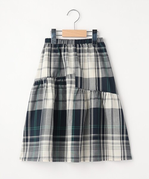 Dessin（デッサン）の「◆【リンクコーデ】変形ティアードスカート（スカート・キッズ・スモーキーグリーン系2/パープル系2/ネイビー系1・14/13/12/11）」の10枚目の写真