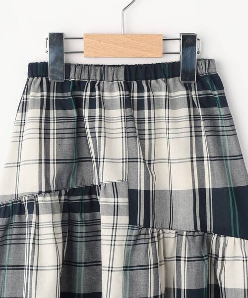 Dessin（デッサン）の「◆【リンクコーデ】変形ティアードスカート（スカート・キッズ・スモーキーグリーン系2/パープル系2/ネイビー系1・14/13/12/11）」の5枚目の写真