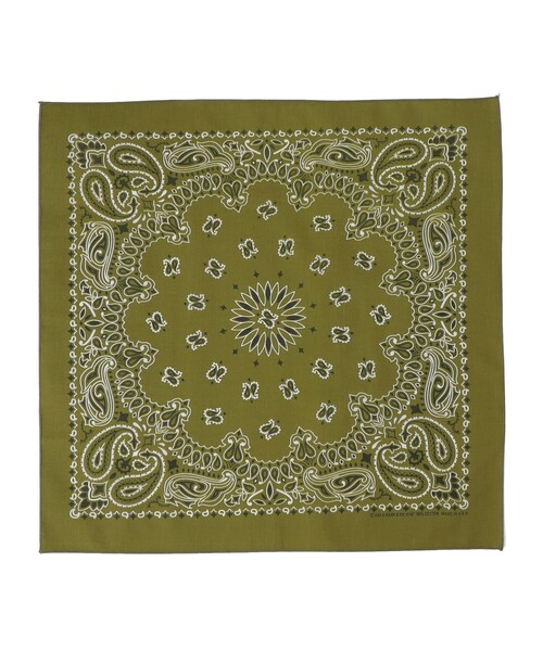 HAV-A-HANK（ハバハンク ）の「USA PAISLEY BANDANNAS:ペイズリー バンダナ（バンダナ/スカーフ・レディース・ピンク系その他/ライム/ベージュ/イエロー/ブルー系その他/ラベンダー/オリーブ/ベージュ系その他/ブラウン/ネイビー・ONE SIZE）」の5枚目の写真