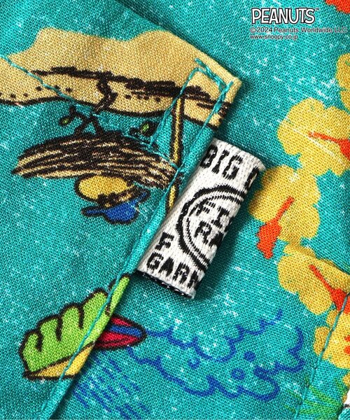 F.O.KIDS(エフオーキッズ)の「【セットアップ・お揃い可能】PEANUTS ALOHA SHIRTS(シャツ/ブラウス・キッズ・ターコイズブルー/ブラック/キナリ・150/140/130/80/120/110/100/90/95)」の18枚目の写真