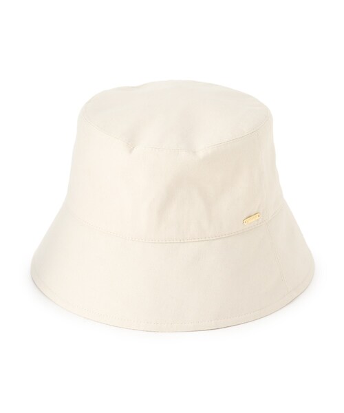grove（グローブ）の「◆メタルプレートバケットハット【UVカット・サイズ調整】（ハット・レディース・グレー/オフホワイト/ライトベージュ/ブラック・00）」の2枚目の写真