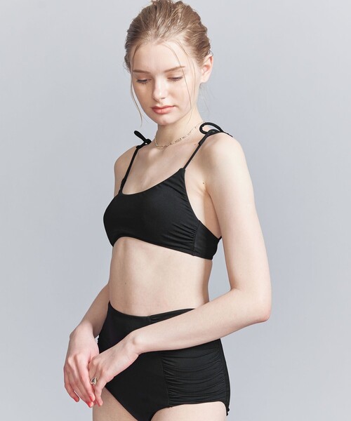 Lepidos（レピドス）の「＜Lepidos＞ソリッド トップ（水着・レディース・モカ/ブラック・M/S）」の11枚目の写真