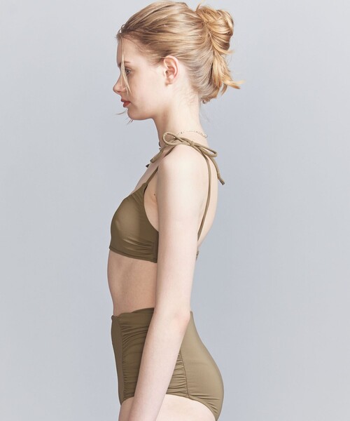 Lepidos（レピドス）の「＜Lepidos＞ソリッド トップ（水着・レディース・モカ/ブラック・M/S）」の13枚目の写真