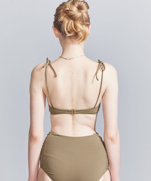 Lepidos（レピドス）の「＜Lepidos＞ソリッド トップ（水着・レディース・モカ/ブラック・M/S）」の14枚目の写真