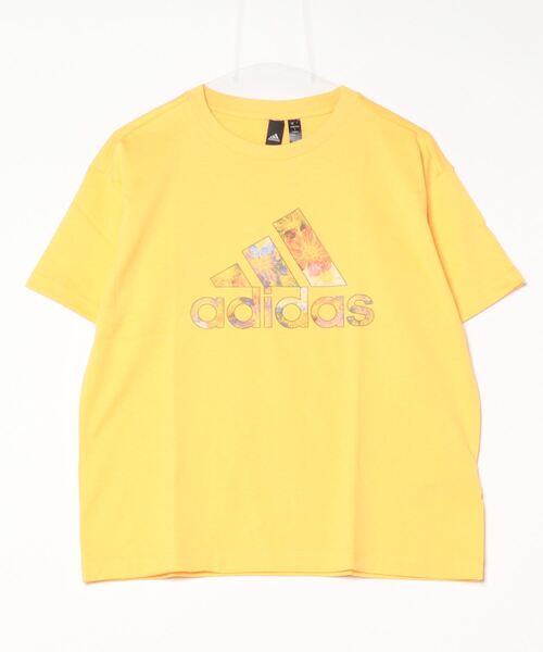 adidas（アディダス）の「アディダス adidas W FLOWER グラフィック Tシャツ1（Tシャツ/カットソー・レディース・ブラック/ホワイト/オレンジ・S/M/L/XL）」の3枚目の写真