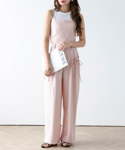 SUGAR BISKET（シュガービスケット）の「リボンポケットセットアップ（セットアップ・レディース・アイボリー/グレー/ブラック/ベージュ/ピンク・M/L）」の5枚目の写真