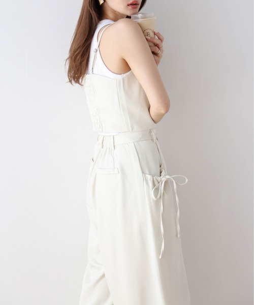 SUGAR BISKET（シュガービスケット）の「リボンポケットセットアップ（セットアップ・レディース・アイボリー/グレー/ブラック/ベージュ/ピンク・M/L）」の7枚目の写真