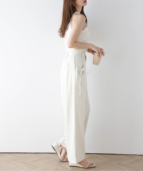 SUGAR BISKET（シュガービスケット）の「リボンポケットセットアップ（セットアップ・レディース・アイボリー/グレー/ブラック/ベージュ/ピンク・M/L）」の8枚目の写真