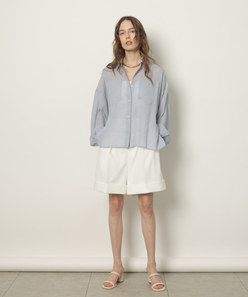 CADUNE（カデュネ）の「シアーシャツ（シャツ/ブラウス）」 - WEAR