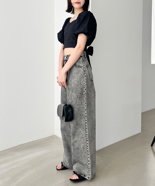 Heather（ヘザー）の「コットンリボンレースブラウス（半袖）　126516（シャツ/ブラウス・レディース・ブラック/レッド/オフホワイト・FREE）」の17枚目の写真