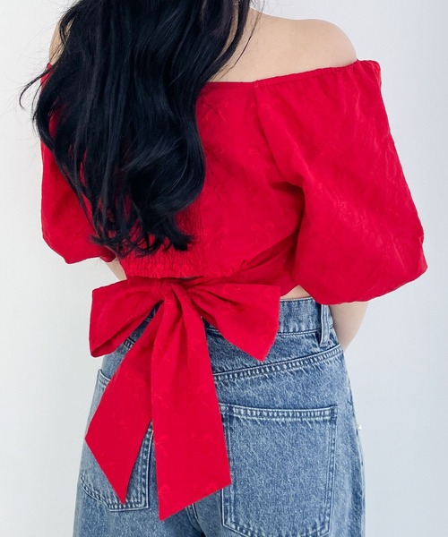 Heather（ヘザー）の「コットンリボンレースブラウス（半袖） 126516