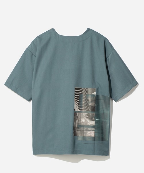 HARE(ハレ)の「フハクプリントプルオーバー(HARE)(Tシャツ/カットソー・メンズ・ホワイト/ブラック/ブルー・FREE)」の3枚目の写真