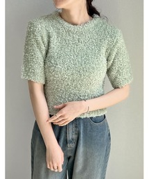 リボンヤーンコンパクトプルオーバー