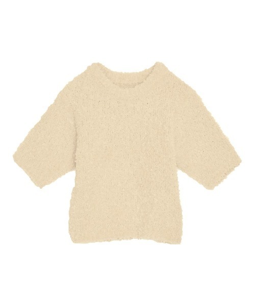 【web限定／今すぐ活躍】リボンヤーンニット セール】リボンヤーンショートニット（ニット/セーター