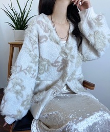 paravion | 花柄ジャガードカーディガン(カーディガン/ボレロ)