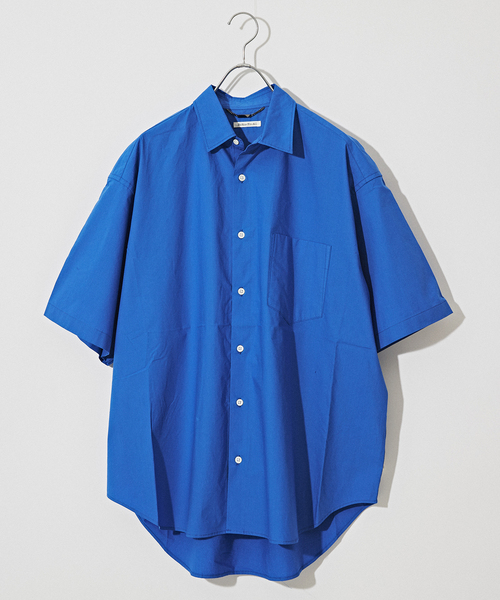 B.C STOCK(ベーセーストック)の「LAWN OVER 半袖 SHIRT(シャツ/ブラウス・メンズ・ブルー/ライトブルー/エメラルドブルー/サックスブルー/スカイブルー・FREE)」の5枚目の写真