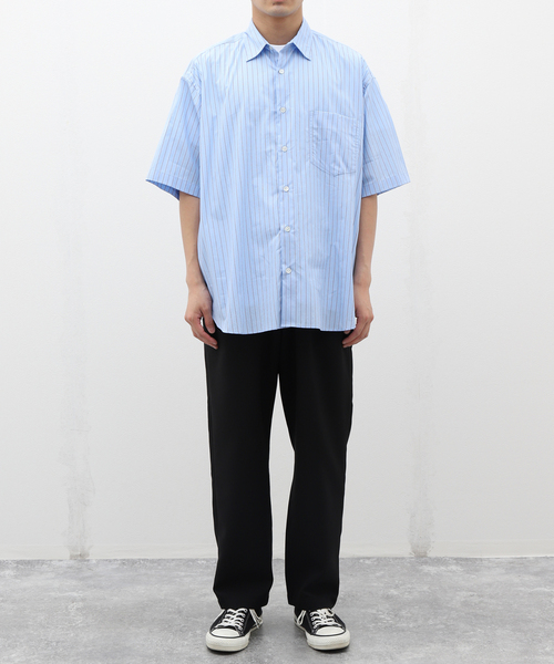 B.C STOCK(ベーセーストック)の「LAWN OVER 半袖 SHIRT(シャツ/ブラウス・メンズ・ブルー/ライトブルー/エメラルドブルー/サックスブルー/スカイブルー・FREE)」の22枚目の写真