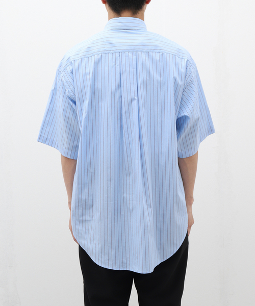 B.C STOCK(ベーセーストック)の「LAWN OVER 半袖 SHIRT(シャツ/ブラウス・メンズ・ブルー/ライトブルー/エメラルドブルー/サックスブルー/スカイブルー・FREE)」の19枚目の写真