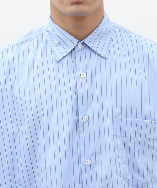 B.C STOCK(ベーセーストック)の「LAWN OVER 半袖 SHIRT(シャツ/ブラウス・メンズ・ブルー/ライトブルー/エメラルドブルー/サックスブルー/スカイブルー・FREE)」の20枚目の写真