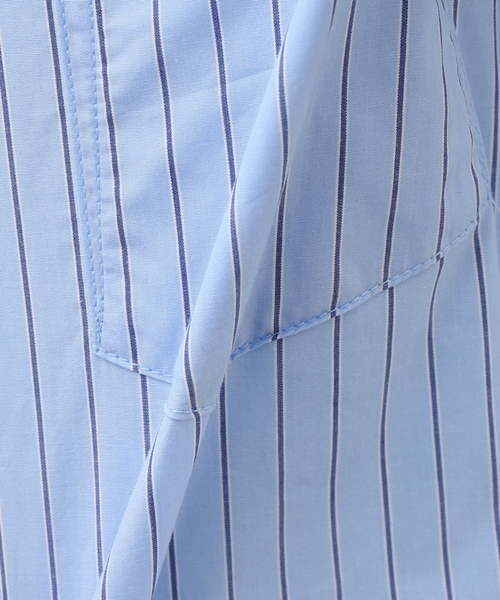 B.C STOCK(ベーセーストック)の「LAWN OVER 半袖 SHIRT(シャツ/ブラウス・メンズ・ブルー/ライトブルー/エメラルドブルー/サックスブルー/スカイブルー・FREE)」の11枚目の写真