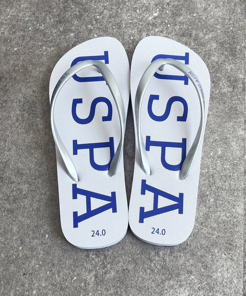 U.S. POLO ASSN.(ユーエスポロアッスン)の「【U.S. POLO ASSN.】アソートビーチサンダル(サンダル・レディース・ブラック系その他/ピンク/ホワイト/オレンジ/ピンク系その他/ブラック/オレンジ系その他/オフホワイト・MEDIUM/SMALL/LARGE)」の1枚目の写真