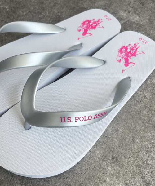 U.S. POLO ASSN.(ユーエスポロアッスン)の「【U.S. POLO ASSN.】アソートビーチサンダル(サンダル・レディース・ブラック系その他/ピンク/ホワイト/オレンジ/ピンク系その他/ブラック/オレンジ系その他/オフホワイト・MEDIUM/SMALL/LARGE)」の9枚目の写真