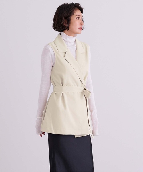 セール】2wayベルト付ケープトレンチコート/ジレ（トレンチコート