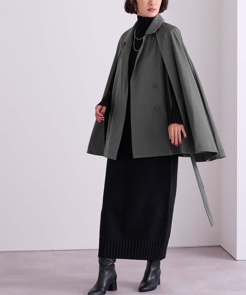 セール】2wayベルト付ケープトレンチコート/ジレ（トレンチコート