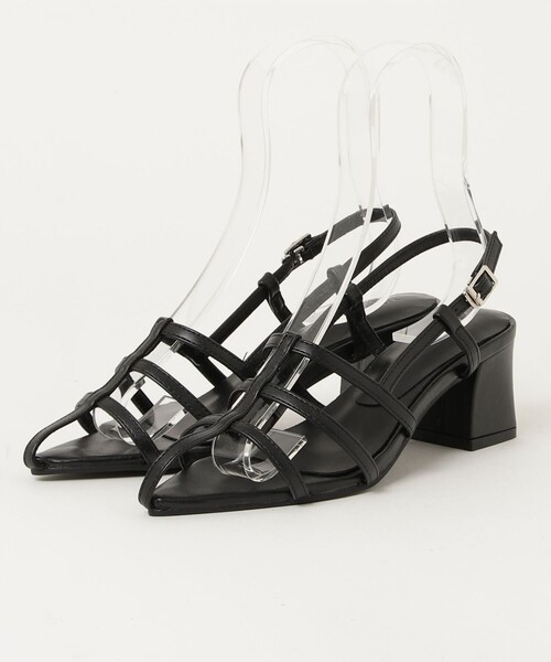 fredy emue（フレディエミュ）の「ポインテッドサンダル（サンダル・レディース・シルバー/ブラック・S/M/L）」の8枚目の写真