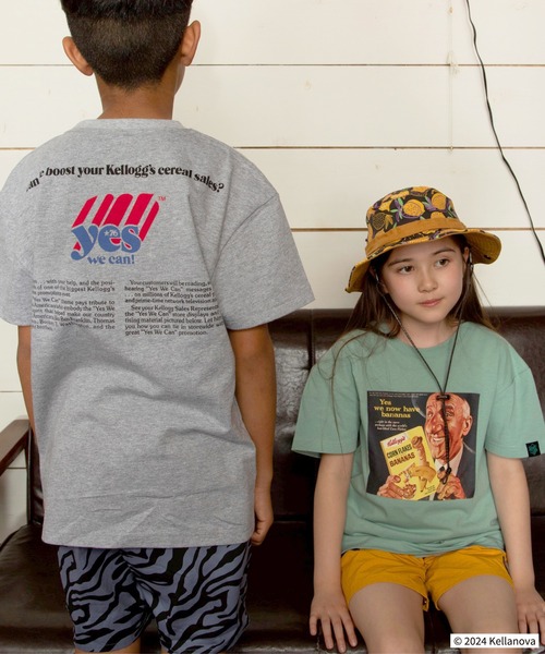 RIVER SIDE CULTURE(リバーサイドカルチャー)の「RIVER SIDE CULTURE/RSC×KELLOGGS(ケロッグ) オジサンTシャツ KIDS (M4)(Tシャツ/カットソー・キッズ・杢グレー/カーキ・150/160/100/110/120/130/140)」の12枚目の写真