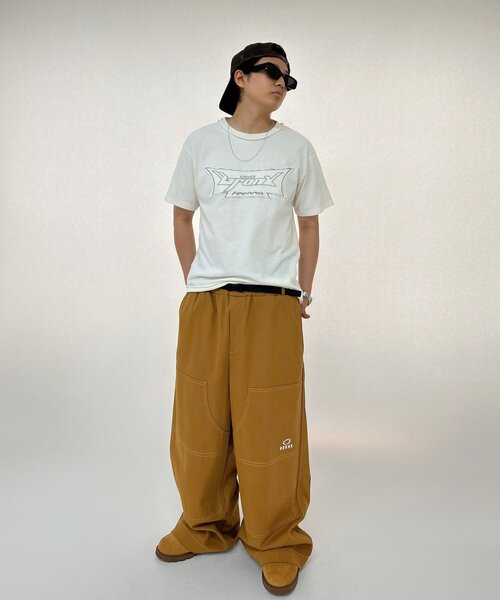 WHO'S WHO gallery（フーズフーギャラリー）の「【KOOKY'N/クーキー】BRONX ワイドダブルニーステッチパンツ（その他パンツ・メンズ・ブラック/ブラウン・FREE）」の17枚目の写真