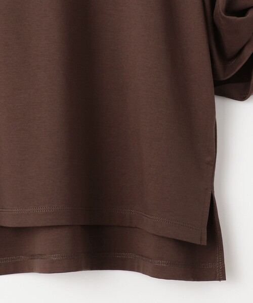 ANY SIS（エニィスィス）の「シルケットスムースツイストスリーブ カットソー（Tシャツ/カットソー・レディース・ブラック系/ダークブラウン系/パープル系/パイングリーン系・2）」の21枚目の写真