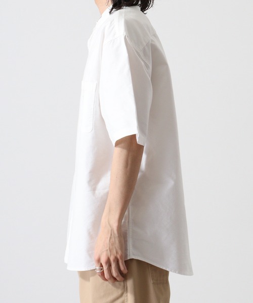 BALL(ボール)の「BALL オックス 半袖 バンドカラーシャツ(シャツ/ブラウス・メンズ・サックスブルー/ストライプ/オフホワイト・LL/M/L)」の16枚目の写真