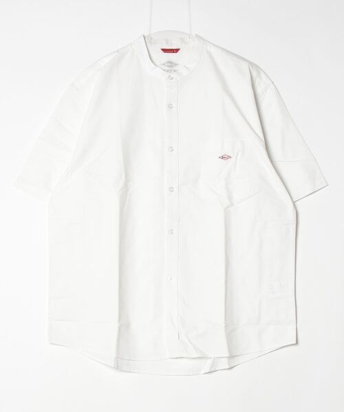 BALL(ボール)の「BALL オックス 半袖 バンドカラーシャツ(シャツ/ブラウス・メンズ・サックスブルー/ストライプ/オフホワイト・LL/M/L)」の5枚目の写真